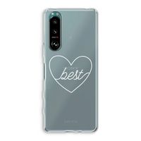 Best heart pastel: Sony Xperia 5 III Transparant Hoesje