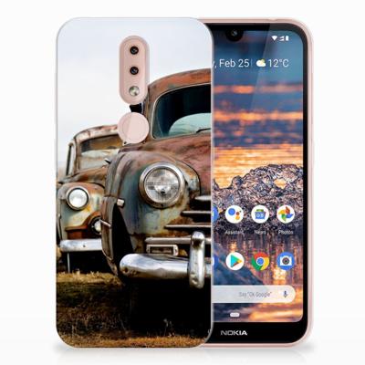 Nokia 4.2 | Siliconen hoesje | met foto Vintage Auto