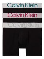 Calvin Klein - 3p Boxer Briefs - Steel Cotton - NC4, Maat:S Calvin Klein - 3p Boxer Briefs - Steel Cotton - NC4, Maat:S