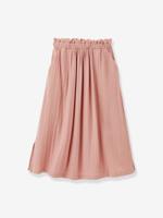 Lange rok van biologisch katoenen gaas lichtroze