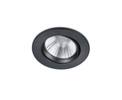 Trio Led inbouwspotPamir Round 5,5w - 3000K - 8,5cm zwart - 650510132