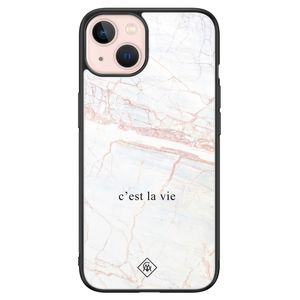 iPhone 13 glazen hardcase - C'est la vie