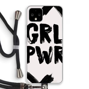 Girl Power #2: Pixel 4 Transparant Hoesje met koord