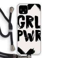 Girl Power #2: Pixel 4 Transparant Hoesje met koord