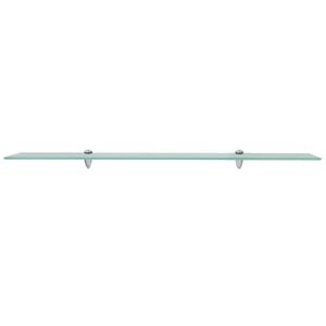 The Living Store Zwevende plank - Transparant glas - 100 x 20 cm - 8 mm dikte