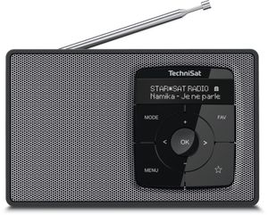 TechniSat DIGITRADIO 2 Radio DAB+, VHF (FM) DAB+, FM, Bluetooth Wekfunctie Zwart/zilver