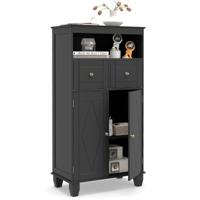 Houten Badkamerkast Met Werkblad Twee Laden En Verstelbare Planken