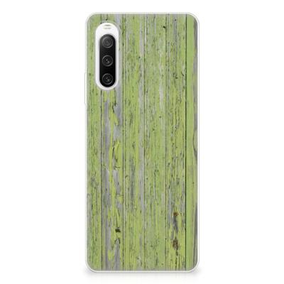 Sony Xperia 10 IV | Bumper Hoesje | Green Wood