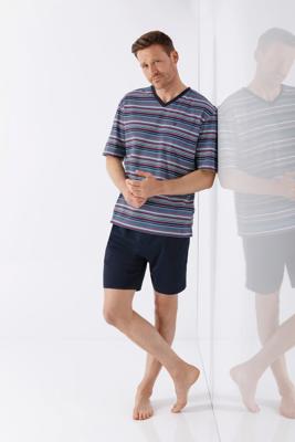 Hajo heren shortama gekleurde streepjes