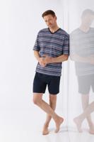 Hajo heren shortama gekleurde streepjes