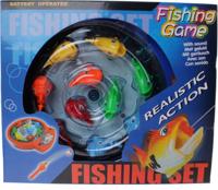 Bongers Speelgoed Visspel met 10 visjes, werkt op batterijen