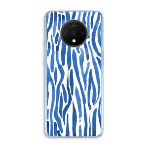Blauwe nerven: OnePlus 7T Transparant Hoesje