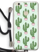 Cactus Lover: Huawei Ascend P8 Lite (2017) Transparant Hoesje met koord
