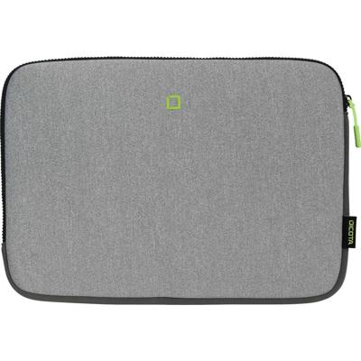 Dicota Laptophoes DICOTA Skin FLOW - Notebook-Hülle - 35.8 Geschikt voor max. (laptop): 35,8 cm (14,1) Grijs, Groen
