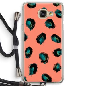 Pink Cheetah: Samsung Galaxy A5 (2016) Transparant Hoesje met koord
