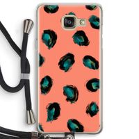 Pink Cheetah: Samsung Galaxy A5 (2016) Transparant Hoesje met koord