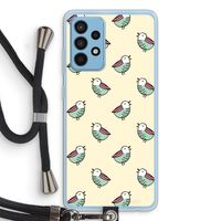 Vogeltjes: Samsung Galaxy A52 Transparant Hoesje met koord