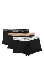 Calvin Klein lot de trois slips à taille logo - Noir - thumbnail