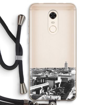 Marrakech Skyline : Xiaomi Redmi 5 Transparant Hoesje met koord