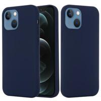 iPhone 13 Liquid Siliconen Hoesje - MagSafe Compatibel - Donkerblauw - thumbnail