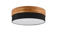 Trio Ø 50cm plafondlamp Seasons hout met zwart 611500302