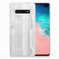 Samsung Galaxy S10 Plus | Bumper Hoesje | White Wood