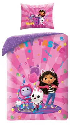 Gabby&apos;s Dollhouse Dekbedovertrek Party-Tastic - 140 x 200 cm - Polyester