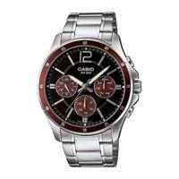 Casio MULTIFUNCTION CALENDAR - BLACK & BORDEAUX (Ø 43,5 mm) Heren horloge