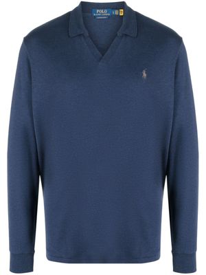 Polo Ralph Lauren polo en coton à col italien - Bleu
