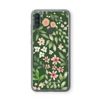 Botanical green sweet flower heaven: Samsung Galaxy A11 Transparant Hoesje Botanical green sweet flower heaven: Samsung Galaxy A11 Transparant Hoesje