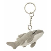 2x Pluche Haai knuffel sleutelhanger 6 cm - thumbnail