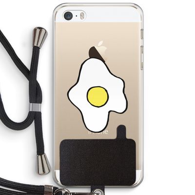 Spiegelei: iPhone 5 / 5S / SE Transparant Hoesje met koord