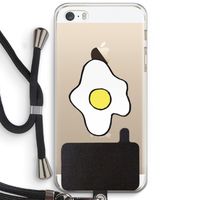 Spiegelei: iPhone 5 / 5S / SE Transparant Hoesje met koord