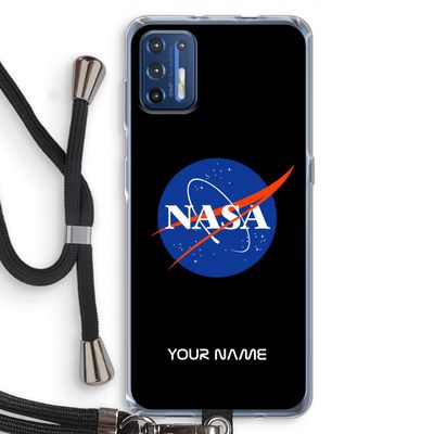 NASA: Motorola Moto G9 Plus Transparant Hoesje met koord