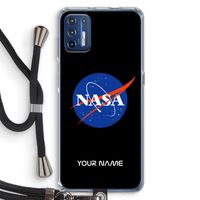 NASA: Motorola Moto G9 Plus Transparant Hoesje met koord