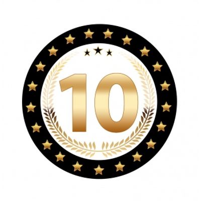 25x Luxe Bierviltjes 10 jaar verjaardag leeftijden onderzetters