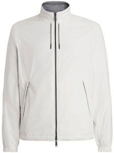 Zegna veste de sport zippée à design réversible - Blanc