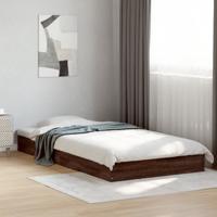 Bedframe zonder matras bewerkt hout bruin eikenkleur 100x200 cm