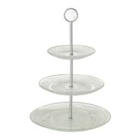 Glazen etagere 3-laags 35 cm - thumbnail