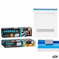 Set herbruikbare hermetisch afsluitbare tassen Leknes Transparant Polyethyleen 3 L 24,5 x 0,01 x 31,5 cm 28 x 7,5 x 4,5 cm Multi