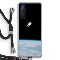 Alone in Space: Sony Xperia 5 II Transparant Hoesje met koord