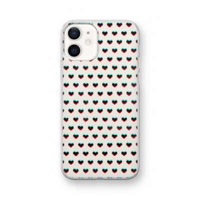 Hartjes: iPhone 12 mini Transparant Hoesje