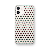 Hartjes: iPhone 12 mini Transparant Hoesje