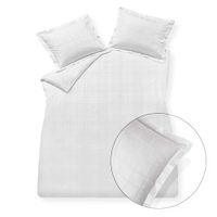 Vandyck Vandyck Home 78 Check 300Tc Dekbedovertrek 1-persoons (140x200/220) white