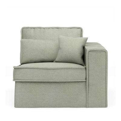 Rivièra Maison Modulaire Bank 'Metropolis' Corner Arm Rechts, Velvet, kleur Mint