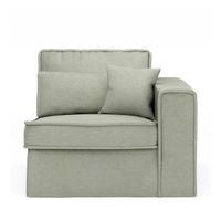 Rivièra Maison Modulaire Bank 'Metropolis' Corner Arm Rechts, Velvet, kleur Mint - thumbnail