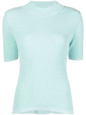 Low Classic t-shirt en maille nervurée - Vert