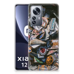 Xiaomi 12 Pro Siliconen Hoesje met foto Badges