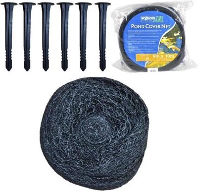 HoZelock Vijver Afdeknet 6x10m XL - Duurzame Bescherming tegen Bladeren/Dieren