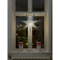 Konstsmide 2982-400 Kerstster Gloeilamp, LED Blauw Geborduurd, Uitgestanst motief, Schakelaar - thumbnail